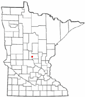 Location of Little Falls, Minnesota