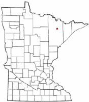 Location of Soudan, Minnesota