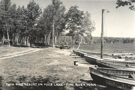 Twin Pine Resort, Pine River Minnesota, 1957