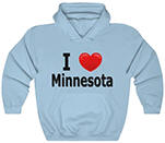 I Love Minnesota Unisex Heavy Blend Hooded Sweatshirt