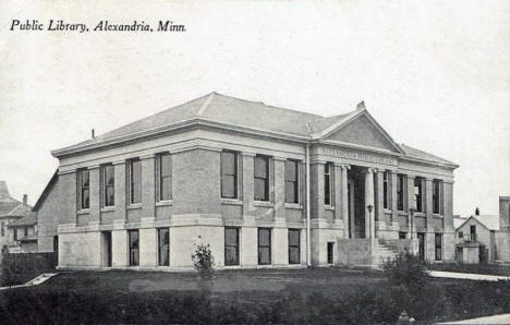 Public Library, Alexandria, Minnesota, 1918
