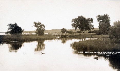 Lake Darling Creek, Alexandria, Minnesota, 1908