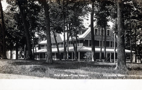 Hotel Blake, Three Havens, Alexandria, Minnesota, 1907