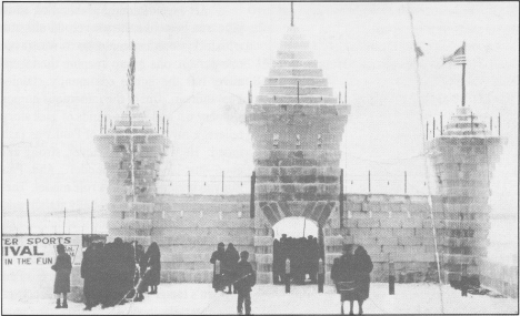 1933 Winter Carnival Ice Castle, Bemidji Minnesota