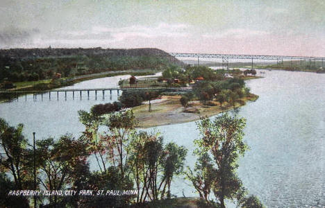 Raspberry Island City Park, St. Paul Minnesota, 1900's