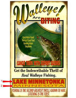 Walleye Are Biting Sign
