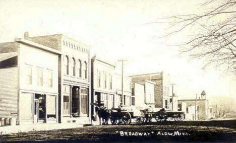 Broadway, Alden Minnesota, 1912