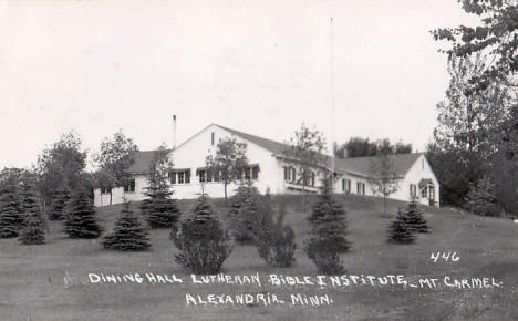 Dining Hall, Lutheran Bible Institute, Mount Carmel, Alexandria Minnesota, 1950