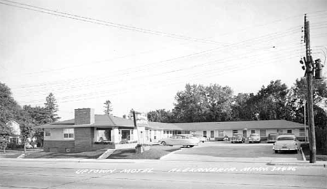 Uptown Motel, Alexandria Minnesota, 1955