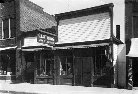 Dry cleaning store, Alexandria Minnesota, 1925