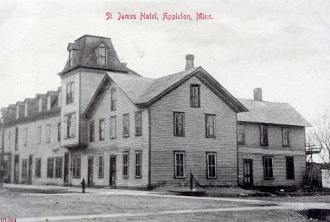 St. James Hotel, Appleton Minnesota, 1910's
