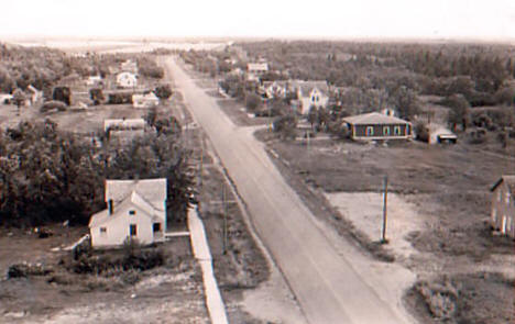 View of Badger Minnesota, 1940's?