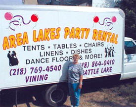 Area Lakes Party Rental, Battle Lake Minnesota