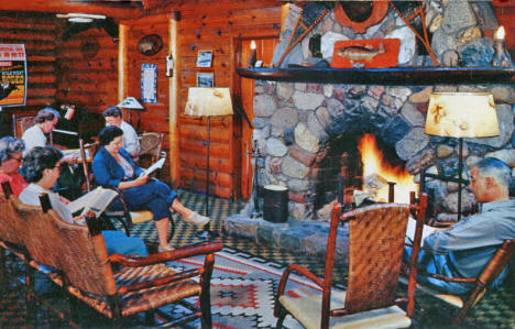 Interior of Ruttger's Bay Lake Lodge, 1961
