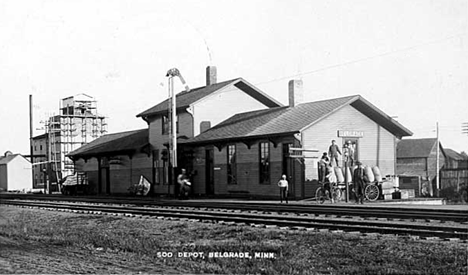 Soo Depot, Belgrade, Minnesota, 1910
