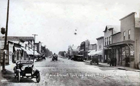 Main Street looking south, Belgrade Minnesota, 1915