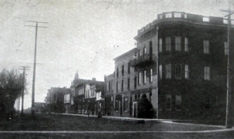 Street scene, Benson Minnesota, 1907