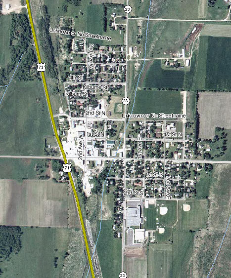 Aerial Photo of Bertha Minnesota