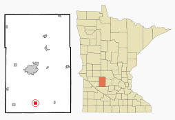 Location of Blomkest Minnesota