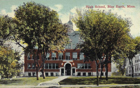 High School, Blue Earth Minnesota, 1910's