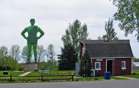 Green Giant Statue and Museum, Blue Earth Minnesota. 2014