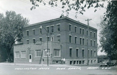 Wellington Hotel, Blue Earth Minnesota, 1950's