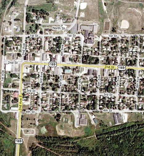Aerial Photo of Bovey Minnesota