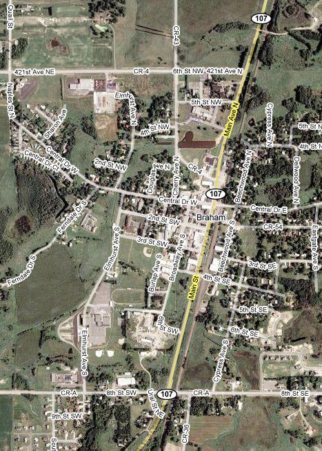 Aerial Photo of Braham Minnesota