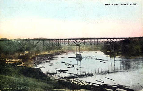 Mississippi River, Brainerd Minnesota, 1910