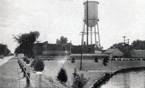 Utility Plant and Water Tower, Breckenridge Minnesota, 1940's