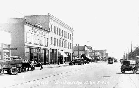 Main Street, Breckenridge Minnesota, 1925