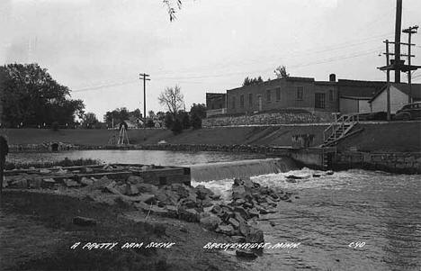 Dam at Breckenridge Minnesota, 1953