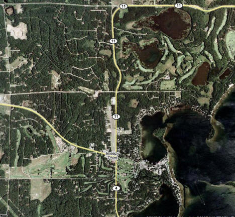 Aerial Photo of Breezy Point Minnesota