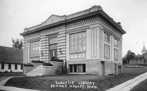 Carnegie Public Library, Browns Valley Minnesota, 1920