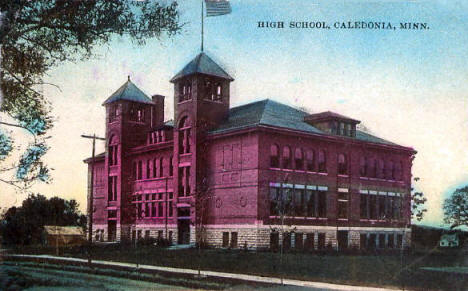 High School, Caledonia Minnesota, 1914