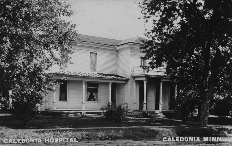 Caledonia Hospital, Caledonia Minnesota, 1907