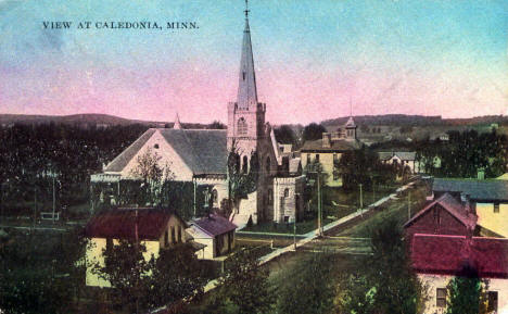View of Caledonia Minnesota, 1914