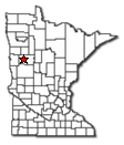 Location of Callaway Minnesota