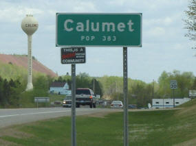 Calumet Sign and Water Tower, Calumet Minnesota