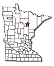 Location of Calumet Minnesota