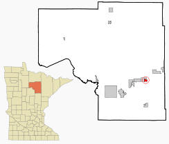 Location of Calumet, Minnesota