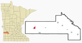 Location of Canby Minnesota