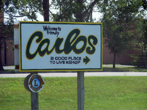 Carlos Minnesota Welcome Sign, 2008