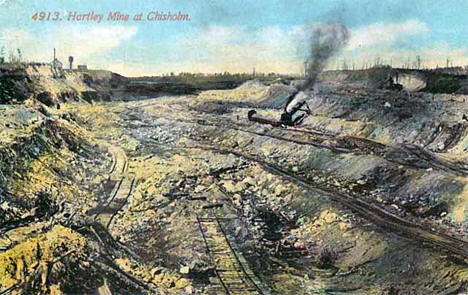 Hartley Mine at Chisholm Minnesota, 1910