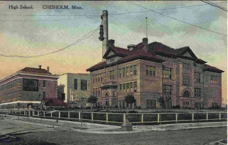 High School, Chisholm Minnesota, 1917