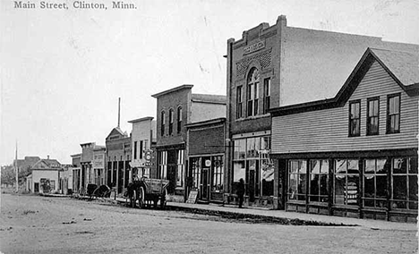 Main Street, Clinton Minnesota, 1900