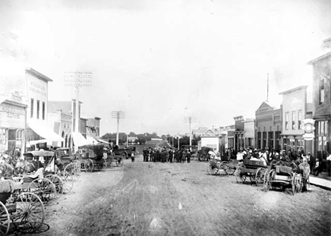 Main Street, Clinton Minnesota, 1910