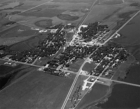 Aerial view, Clinton Minnesota, 1972