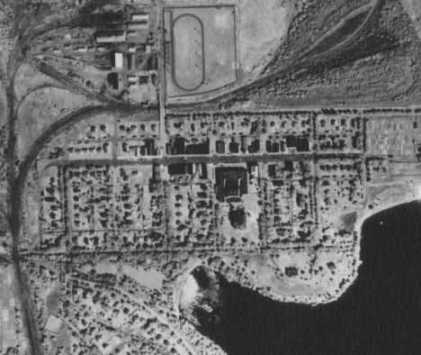 Aerial Photo, Coleraine Minnesota, 1947