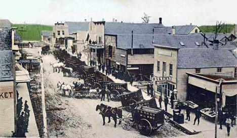 Robert Street, looking East, Crookston Minnesota, 1884